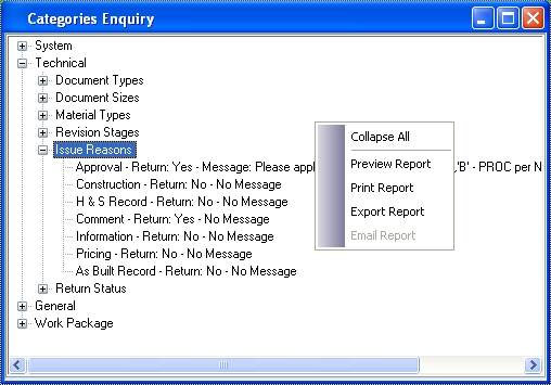 Category Enquiry