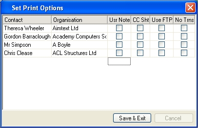 Print Options